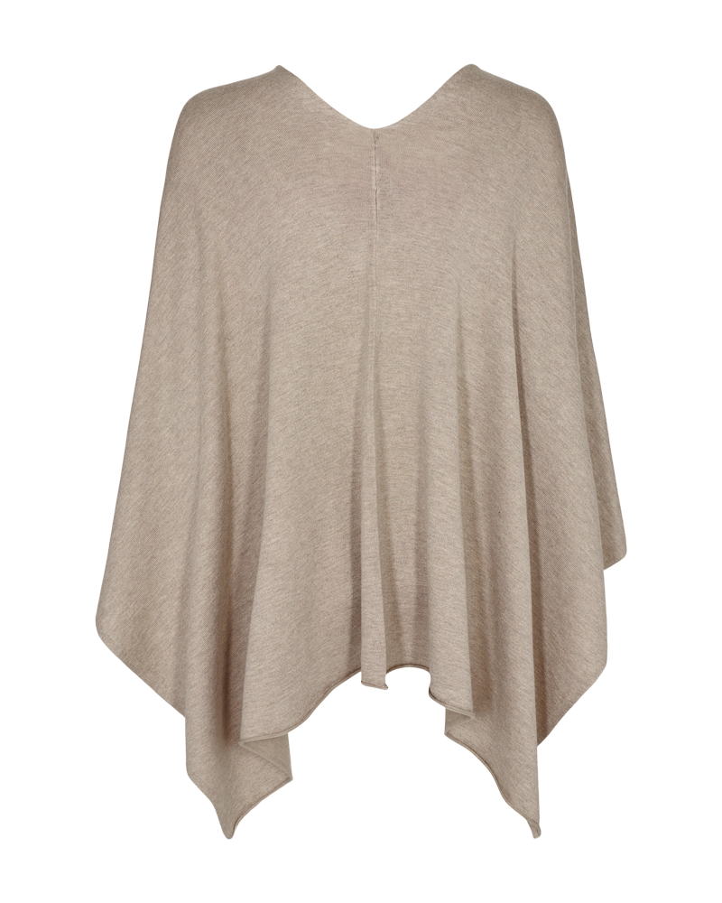 freequent-naisten-neuleponcho-claudisse-s-cape-harmaanruskea-2