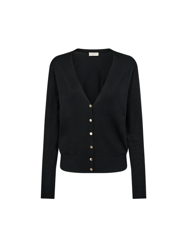 freequent-naisten-neuletakki-katie-cardigan-v-neck-musta-1