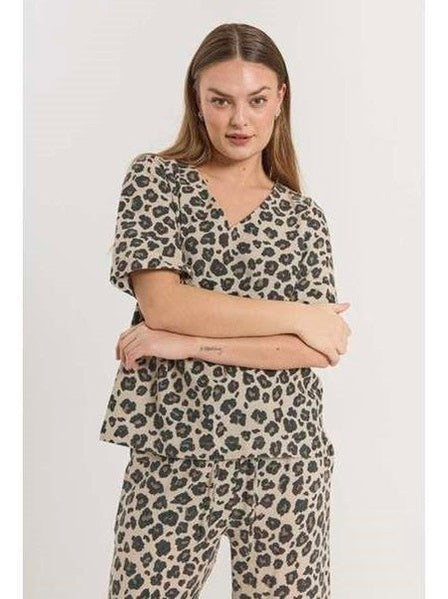 freequent-naisten-paitapusero-fqlavisco-blouse-ruskea-kuosillinen-1