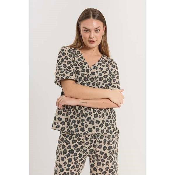 freequent-naisten-paitapusero-fqlavisco-blouse-ruskea-kuosillinen-1