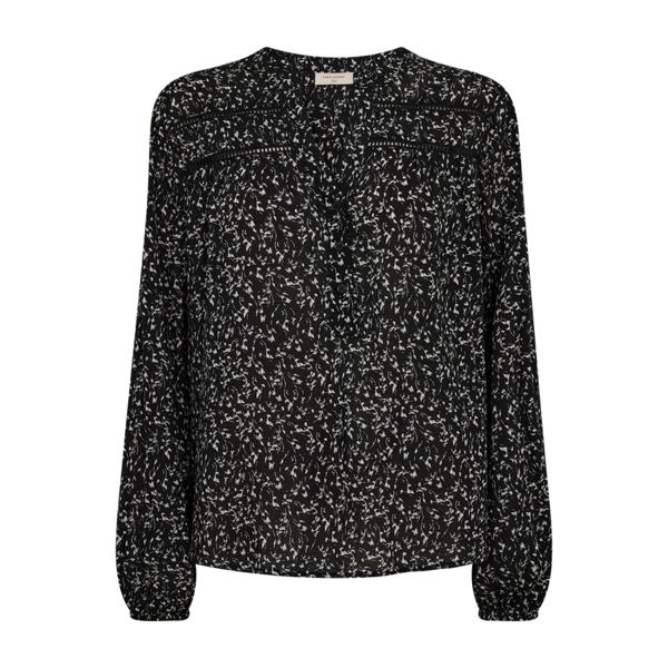 freequent-naisten-pusero-adney-blouse-musta-kuosi-1
