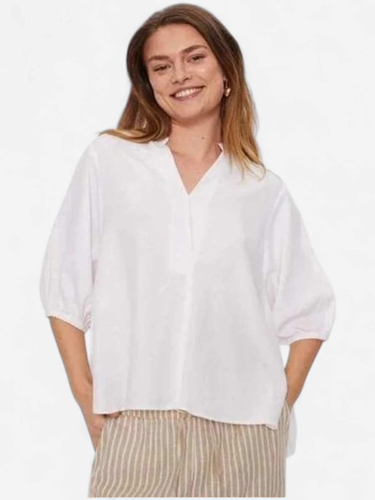 Freequent naisten pusero FQLava-Blouse, valkoinen - Kekäle.fi