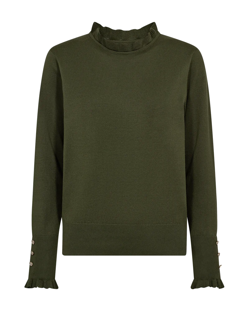 freequent-naisten-pusero-katie-pullover-armeijanvihrea-2