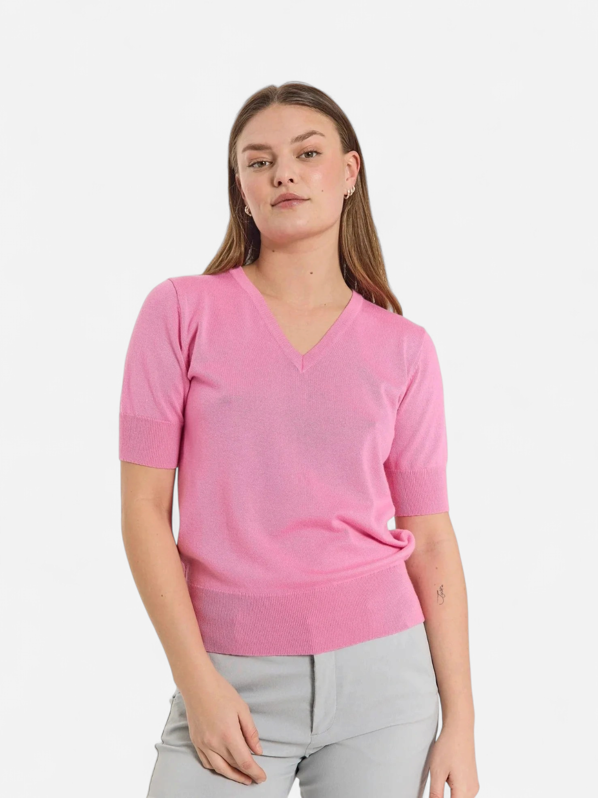 Freequent Naisten Pusero, KATIE PULLOVER Pinkki - Kekäle.fi