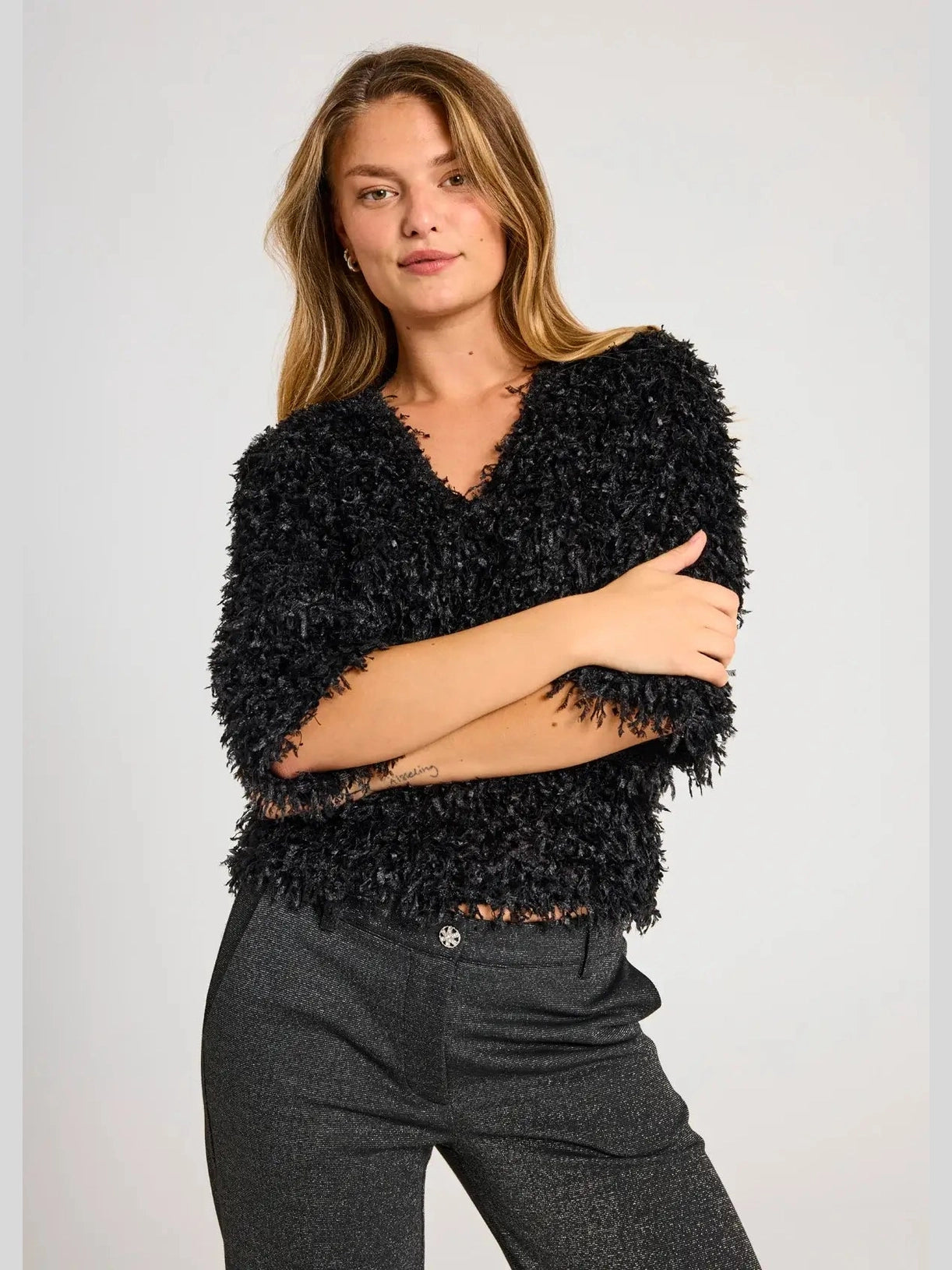 freequent-naisten-pusero-nola-blouse-musta-1