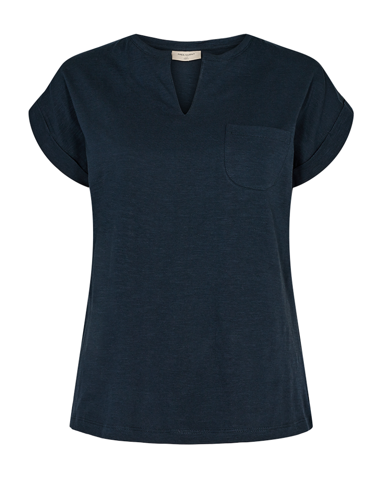freequent-naisten-t-paita-viva-v-ss-pocket-vtt-tummansininen-1