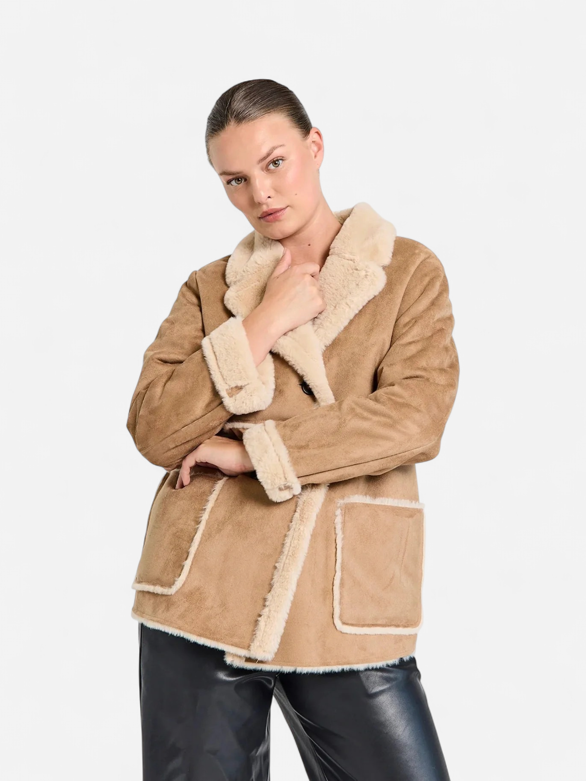 Freequent naisten takki, LAMSE JACKET Konjakinruskea - Kekäle.fi