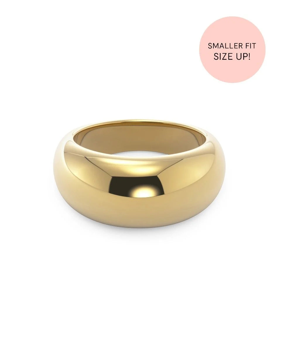 Edblad sormus Furo Ring Gold, Gold pleated