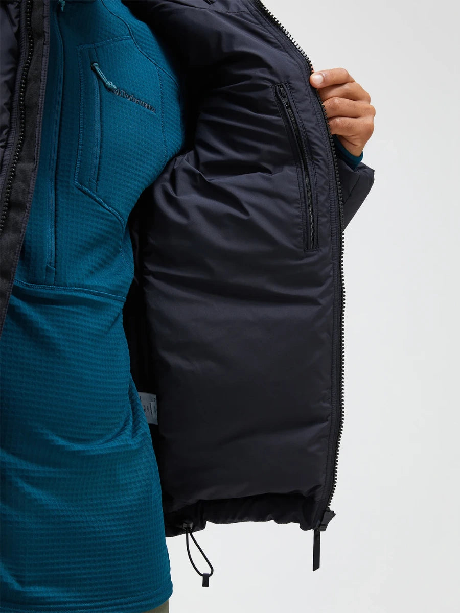 Peak Performance Miesten Untuvatakki Rivel Jacket Musta