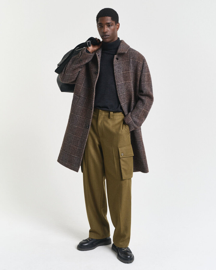 Gant miesten neulepusero Extrafine Merino Wool Turtleneck, harmaa