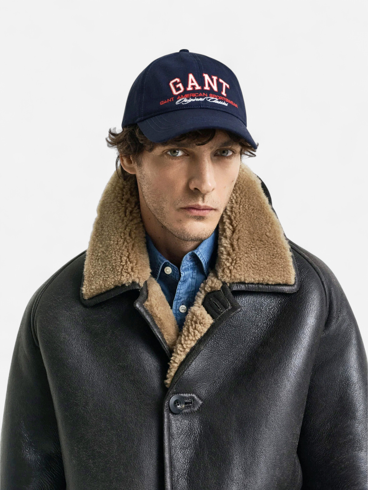 Gant miesten lippis, CREST GRAPHIC COTTON TWILL CAP Tummansininen - Kekäle.fi
