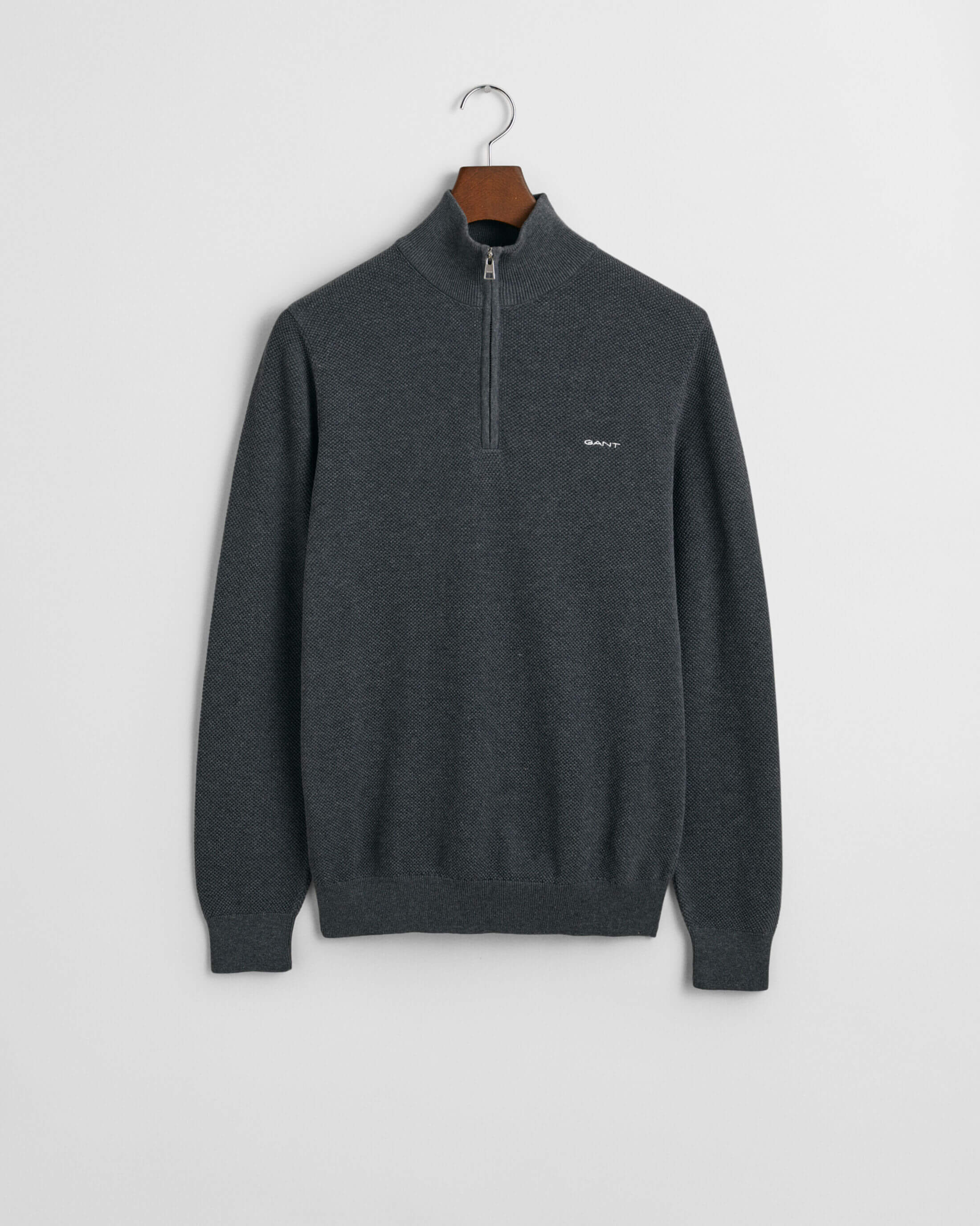 gant-miesten-neule-cotton-pique-half-zip-tummanharmaa-3