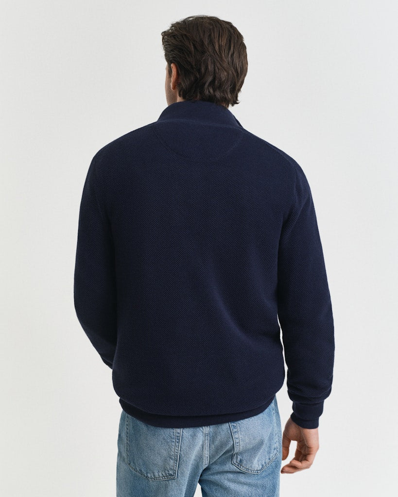gant-miesten-neule-cotton-pique-half-zip-tummansininen-2