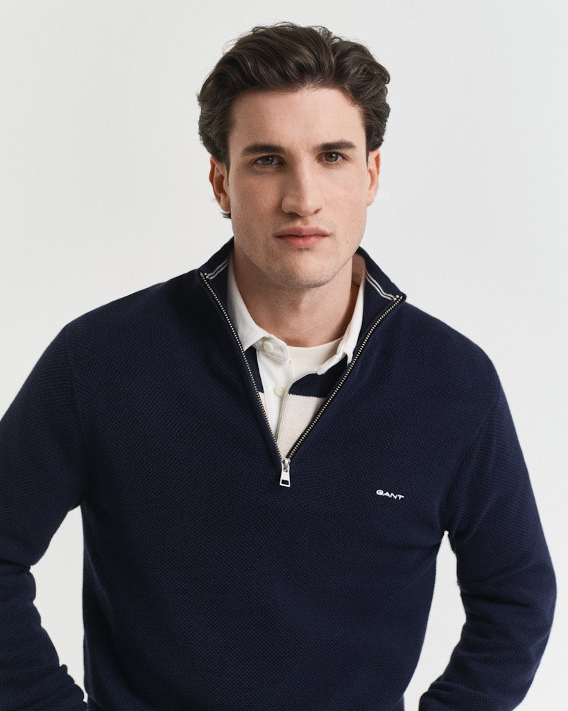 gant-miesten-neule-cotton-pique-half-zip-tummansininen-3