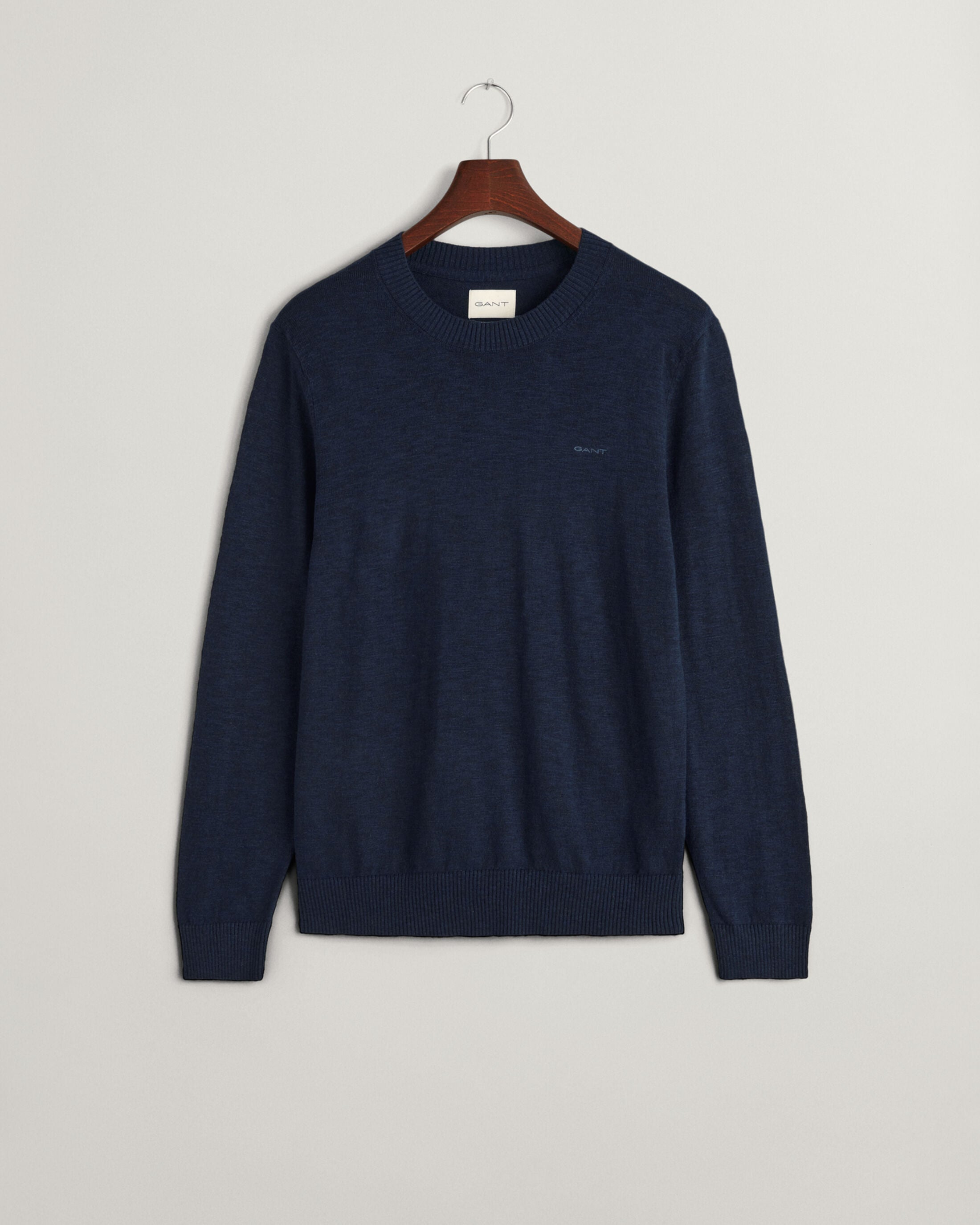 gant-miesten-neulepusero-texture-cotton-c-neck-tummansininen-3