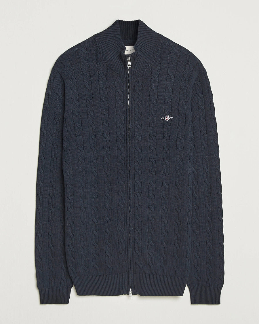 gant-miesten-neuletakki-cotton-cable-zipped-cardigan-tummansininen-2