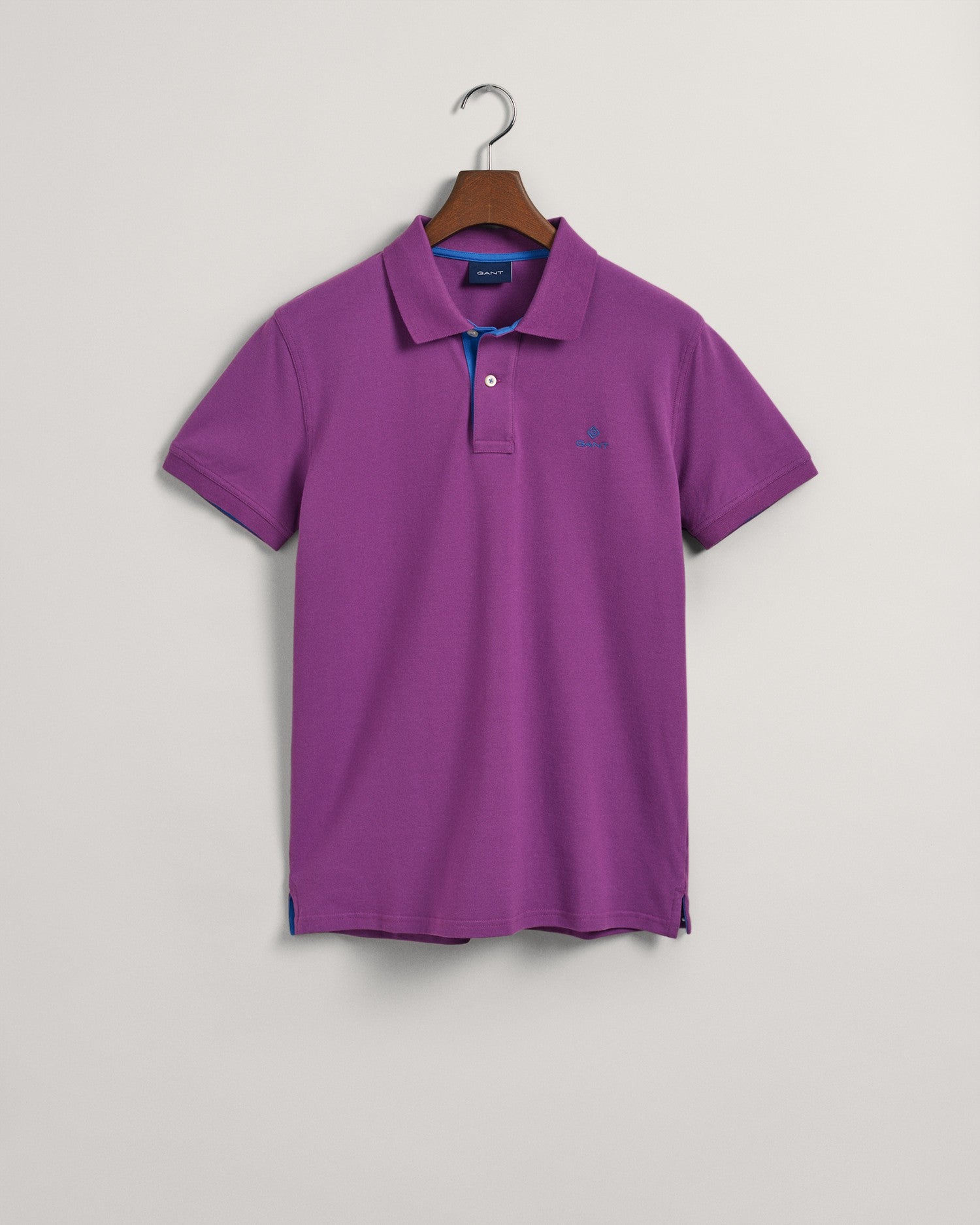 Gant miesten pikeepaita, K CONTRAST COLLAR PIKEE VIOLETTI, LILA