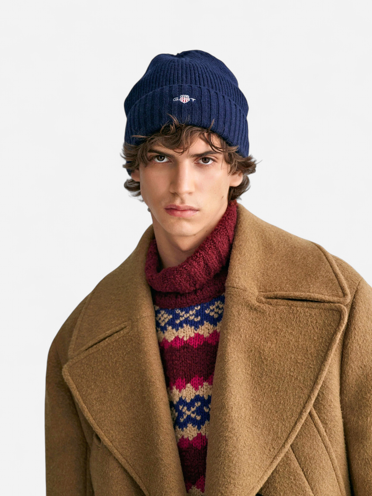 Gant miesten pipo, SHIELD WOOL BEANIE Tummansininen - Kekäle.fi