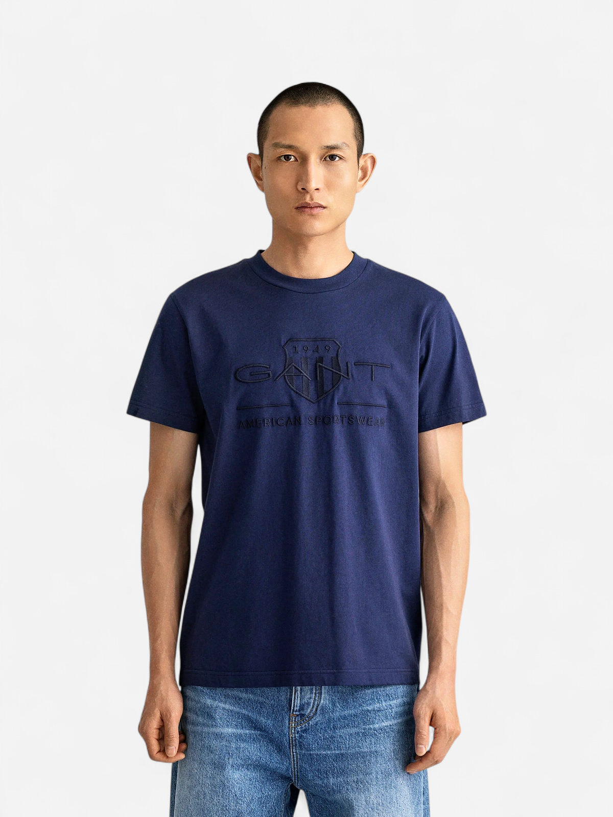 Gant Miesten T-paita, TONAL ARCHIVE SHIELD T-SHIRT Tummansininen - Kekäle.fi