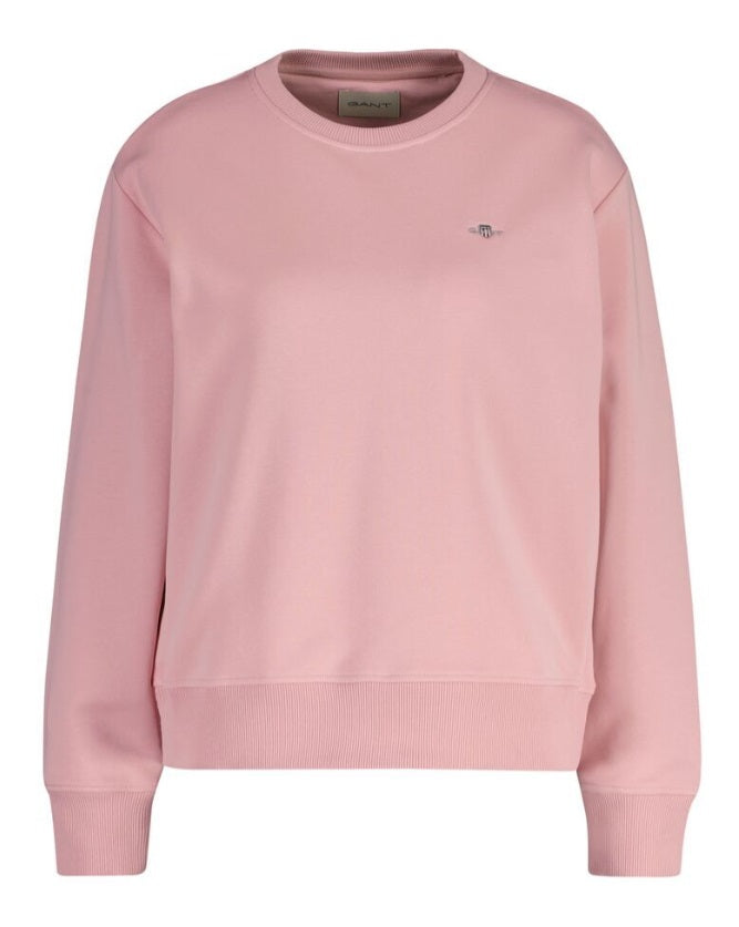 gant-naisten-collegepaita-shield-c-neck-sweat-vaaleanpunainen-1