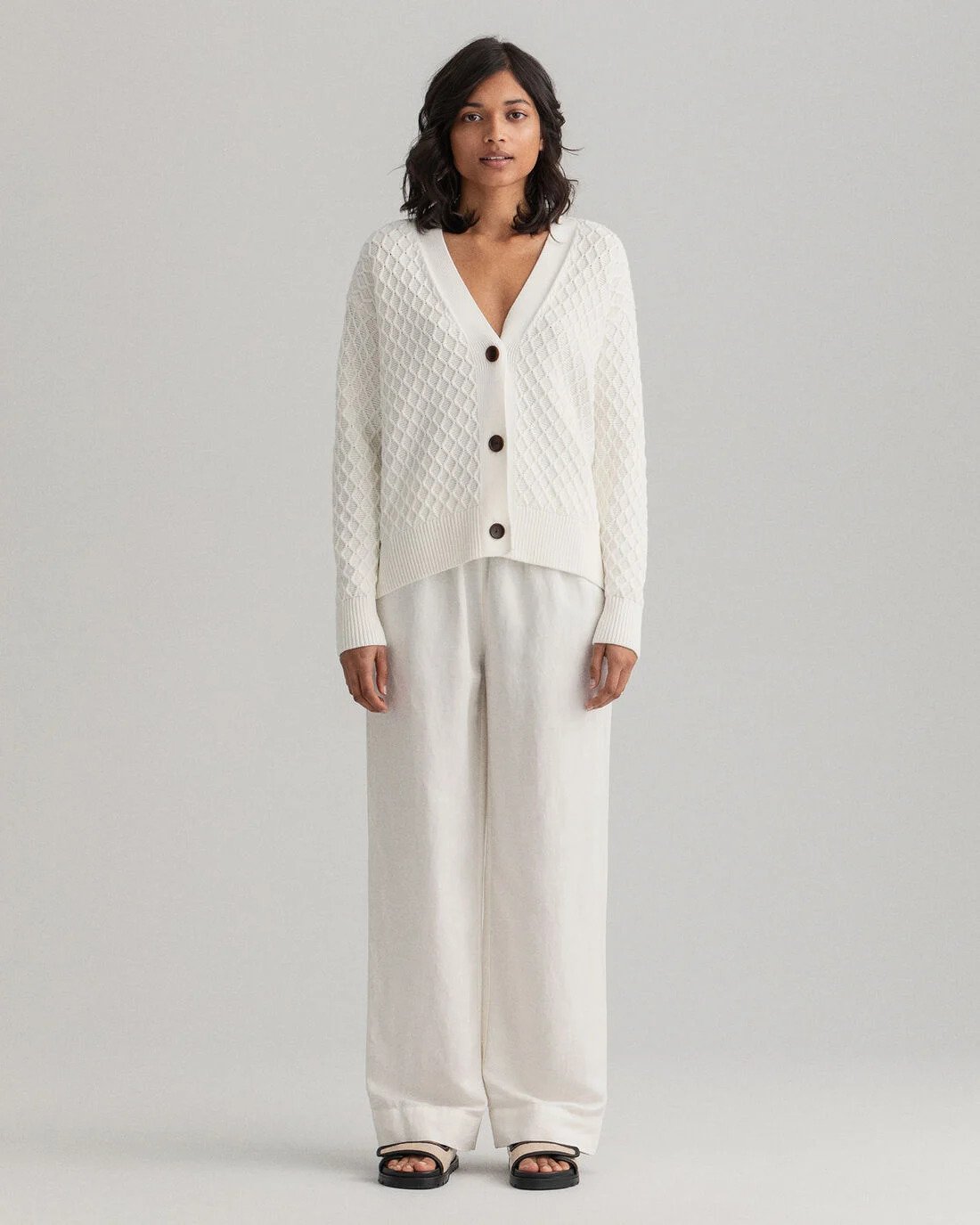 gant-naisten-housut-linen-viscose-pull-on-pants-valkoinen-1
