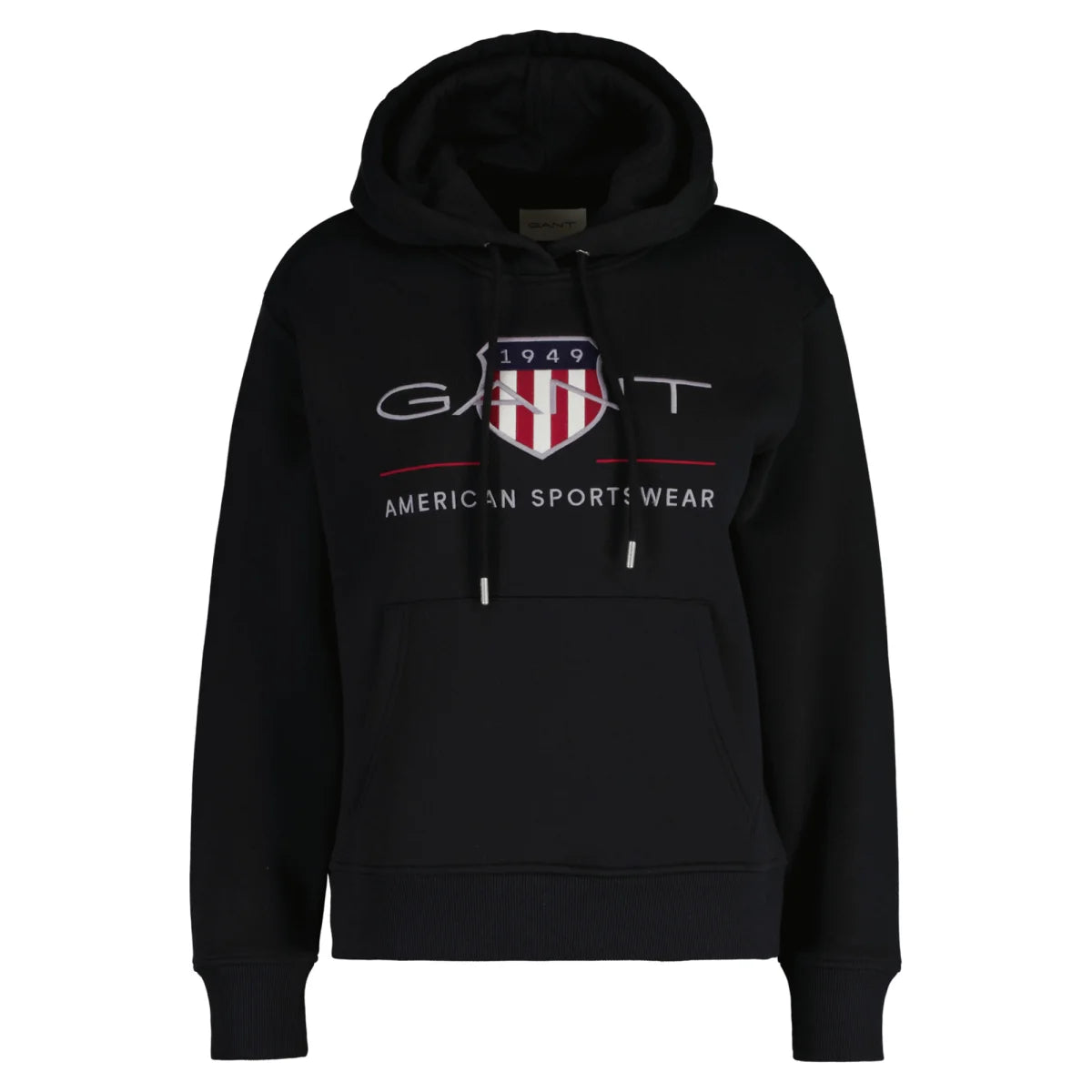 gant-naisten-huppari-archive-shield-hoodie-musta-1