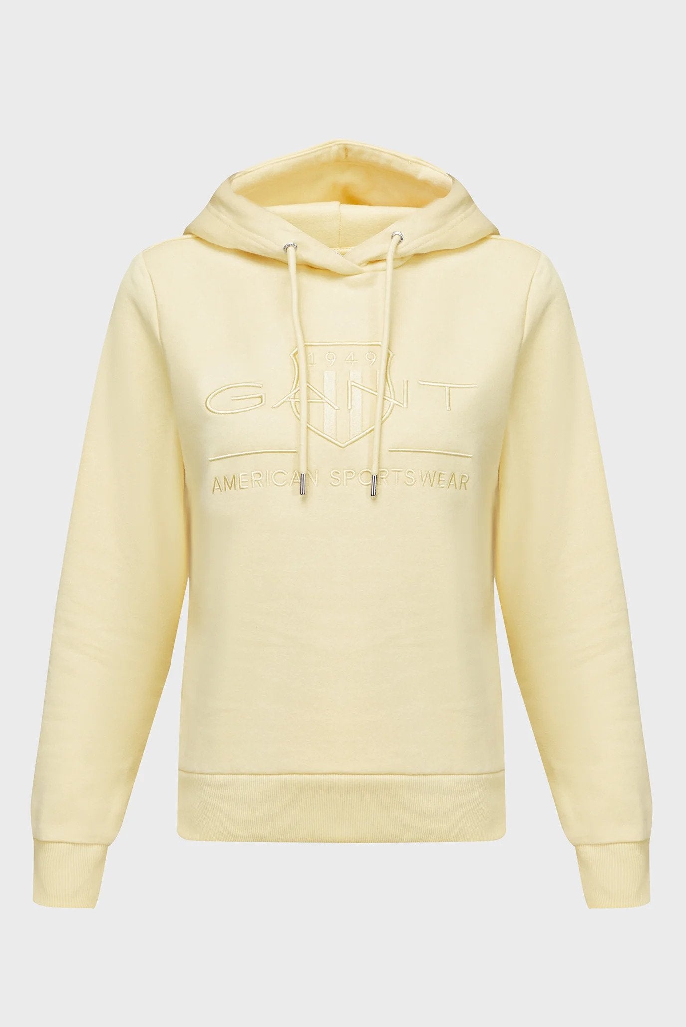 gant-naisten-huppari-reg-tonal-shield-hoodie-keltainen-1