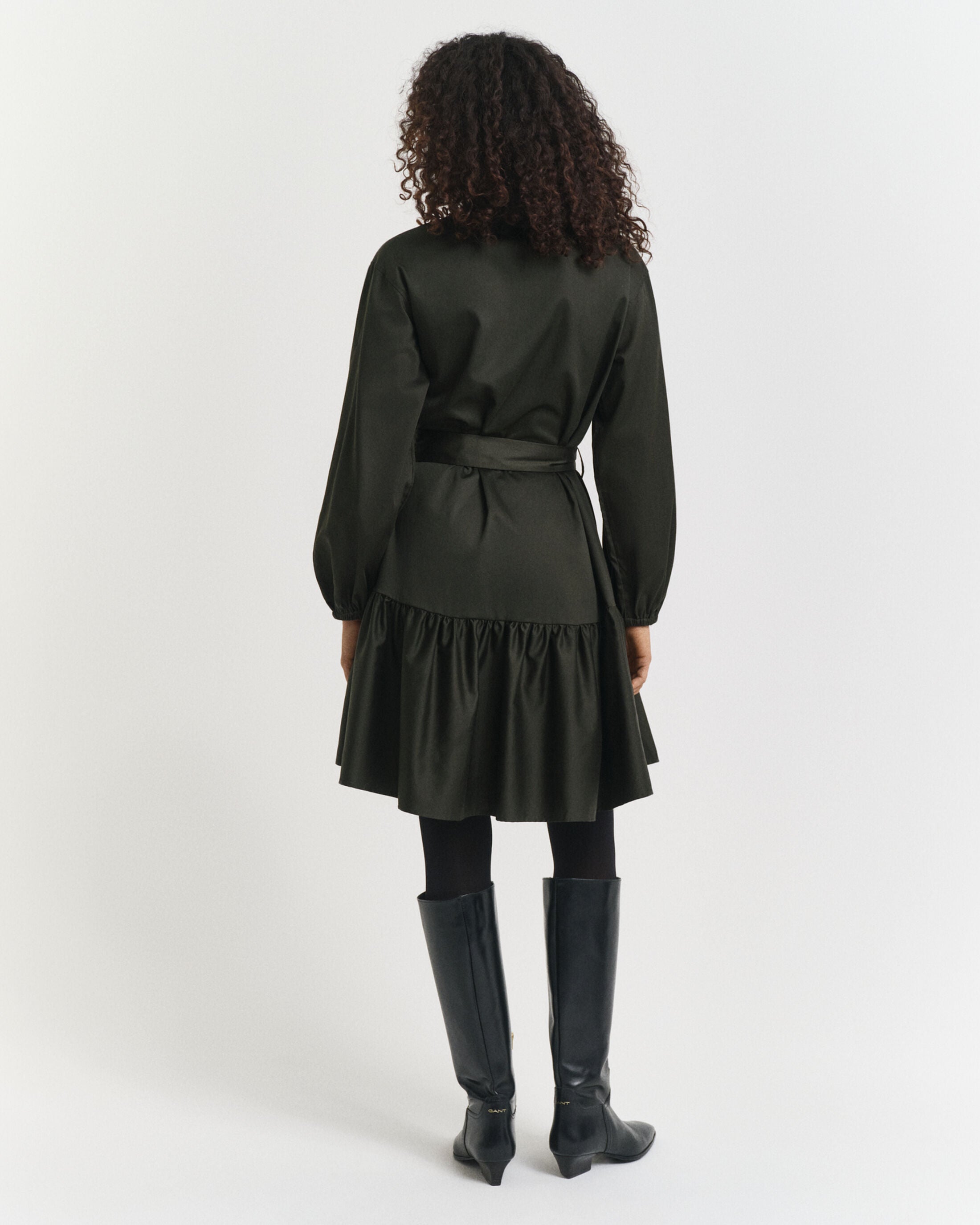 gant-naisten-mekko-cotton-satin-ls-dress-tummanvihrea-3