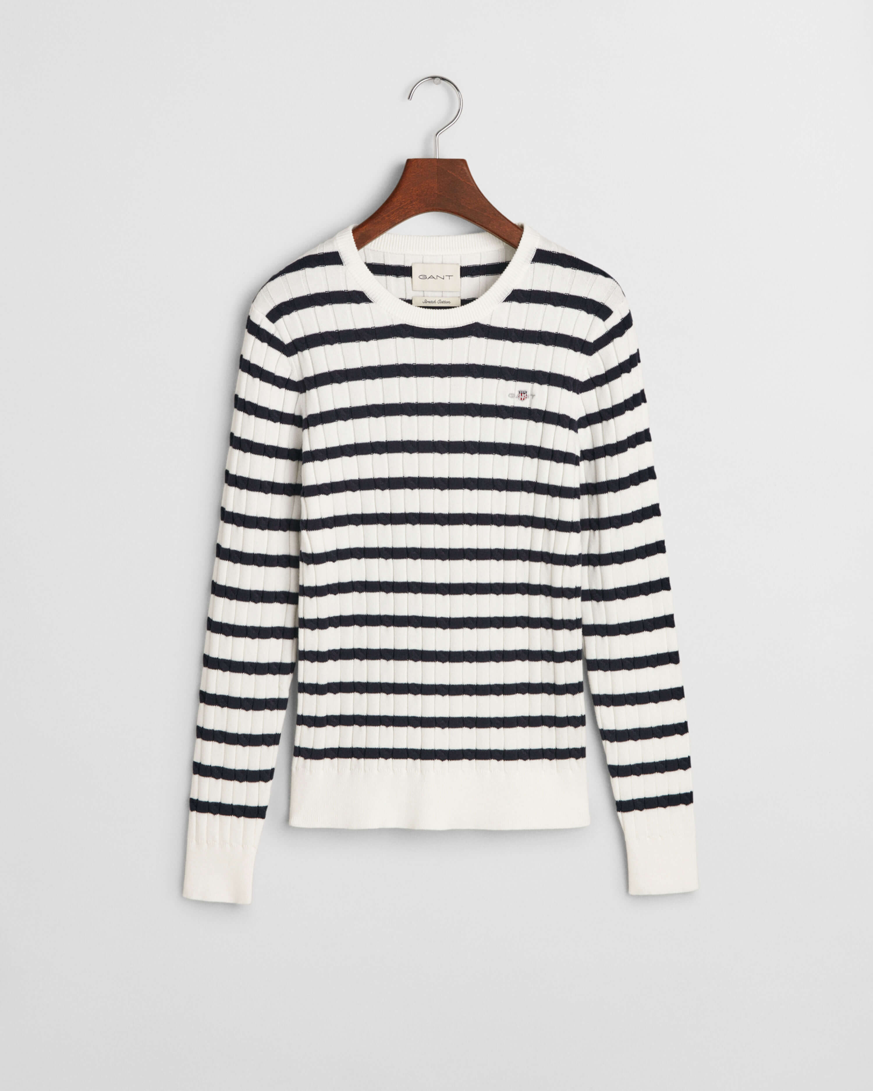 gant-naisten-neulepusero-stretch-cotton-cable-stripe-c-neck-raidallinen-sininen-3