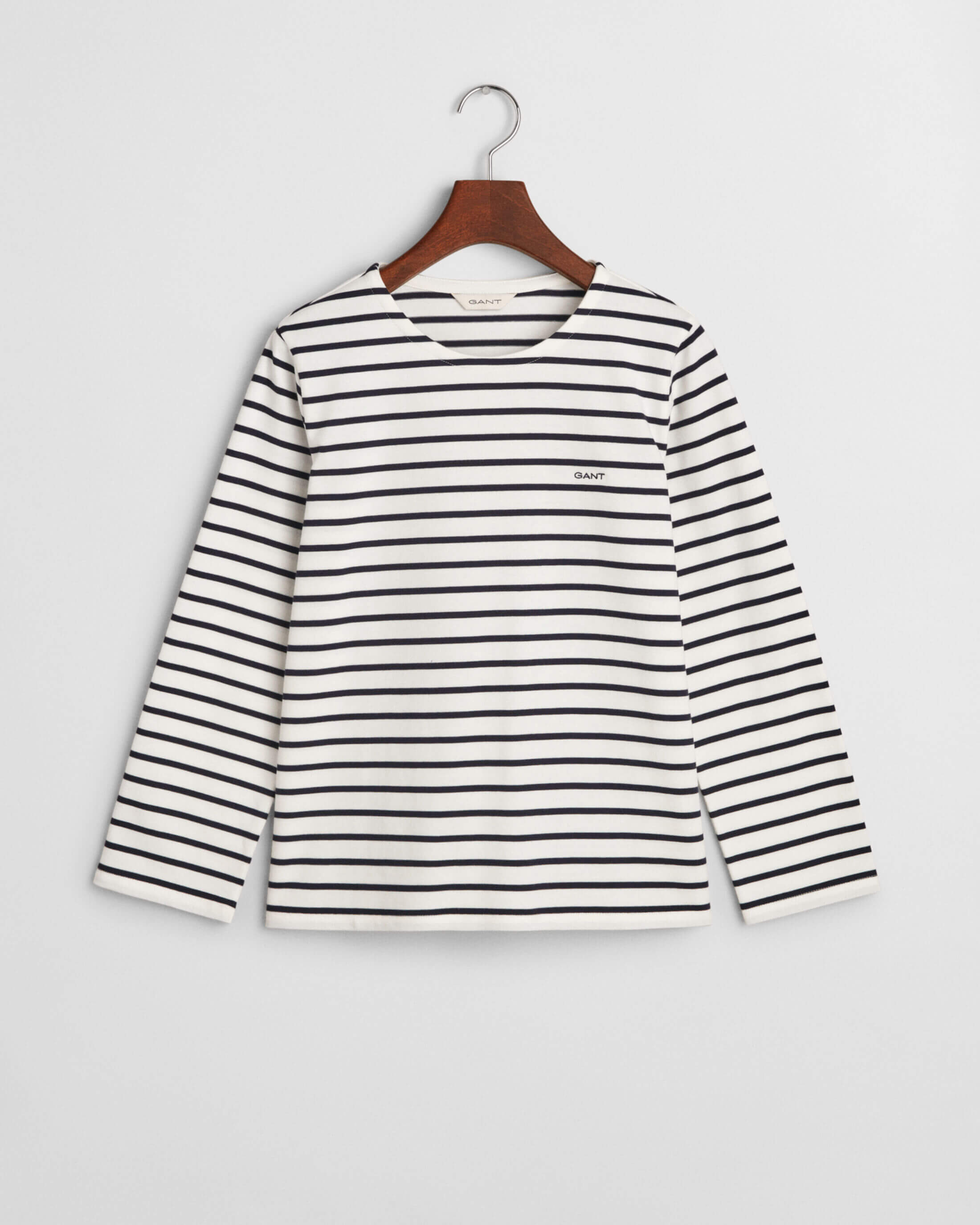 gant-naisten-paita-reg-breton-c-neck-t-shirt-raidallinen-valkoinen-4