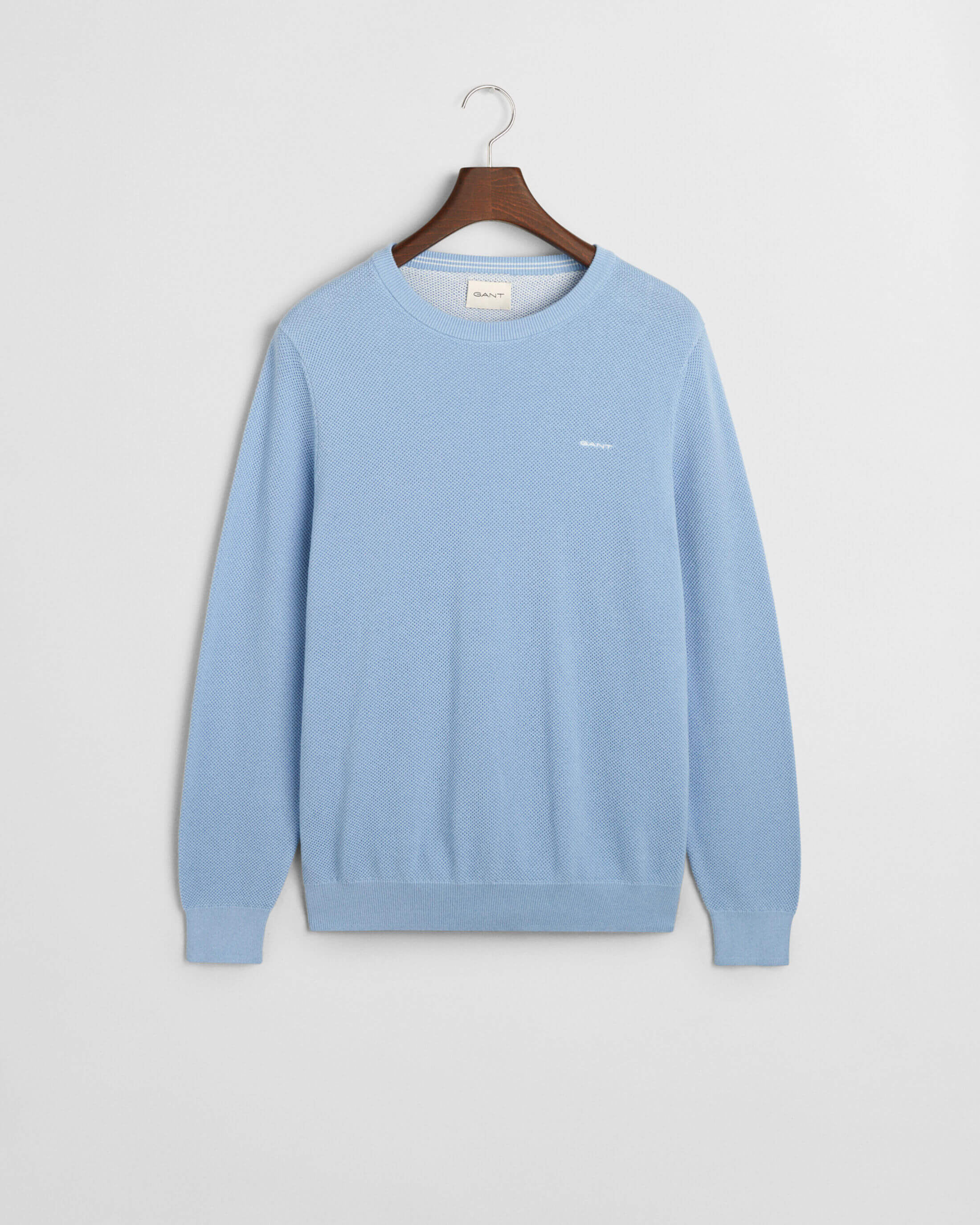 gant-neule-cotton-pique-c-neck-vaaleansininen-3