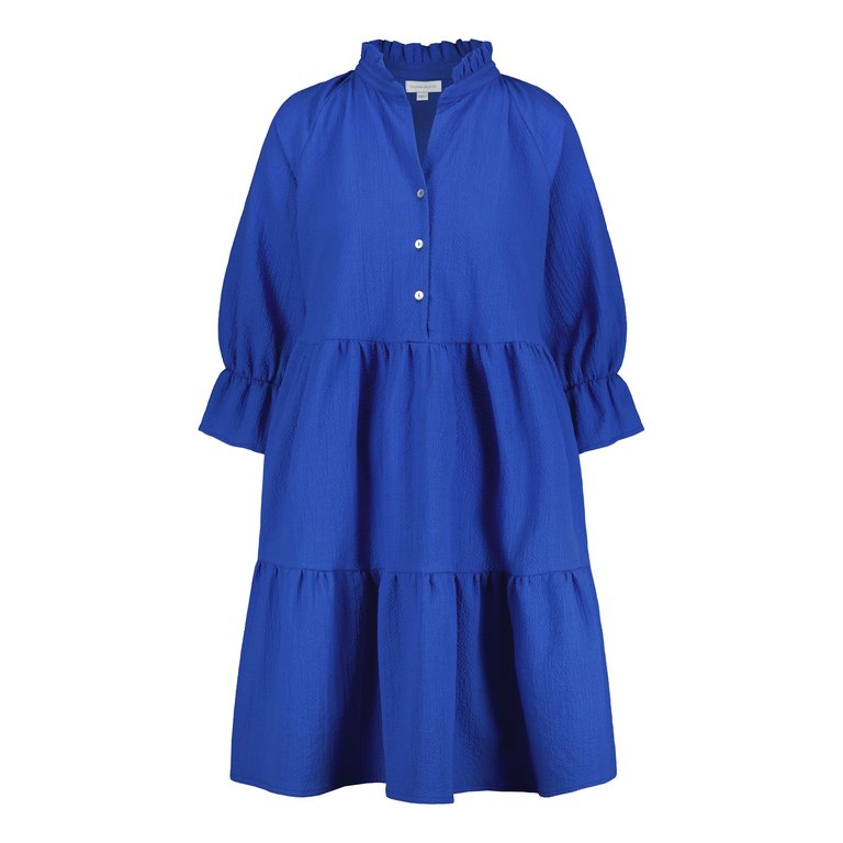 gauhar-naisten-mekko-ruffle-dress-sininen-3