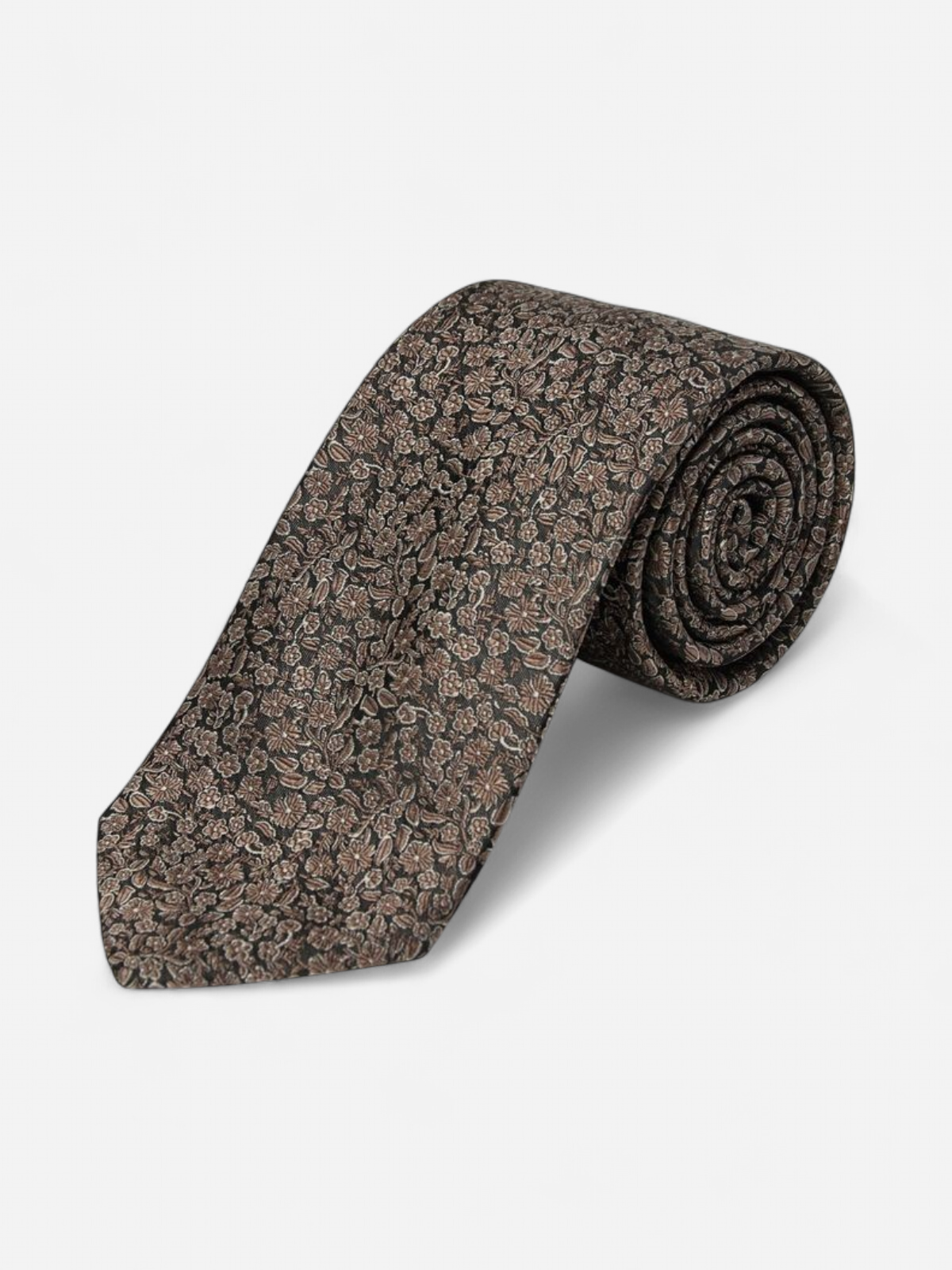 GINO MARCELLO SILK TIE FLORAL MINIRPINT RUSKEA KUOSILLINEN - Kekäle.fi