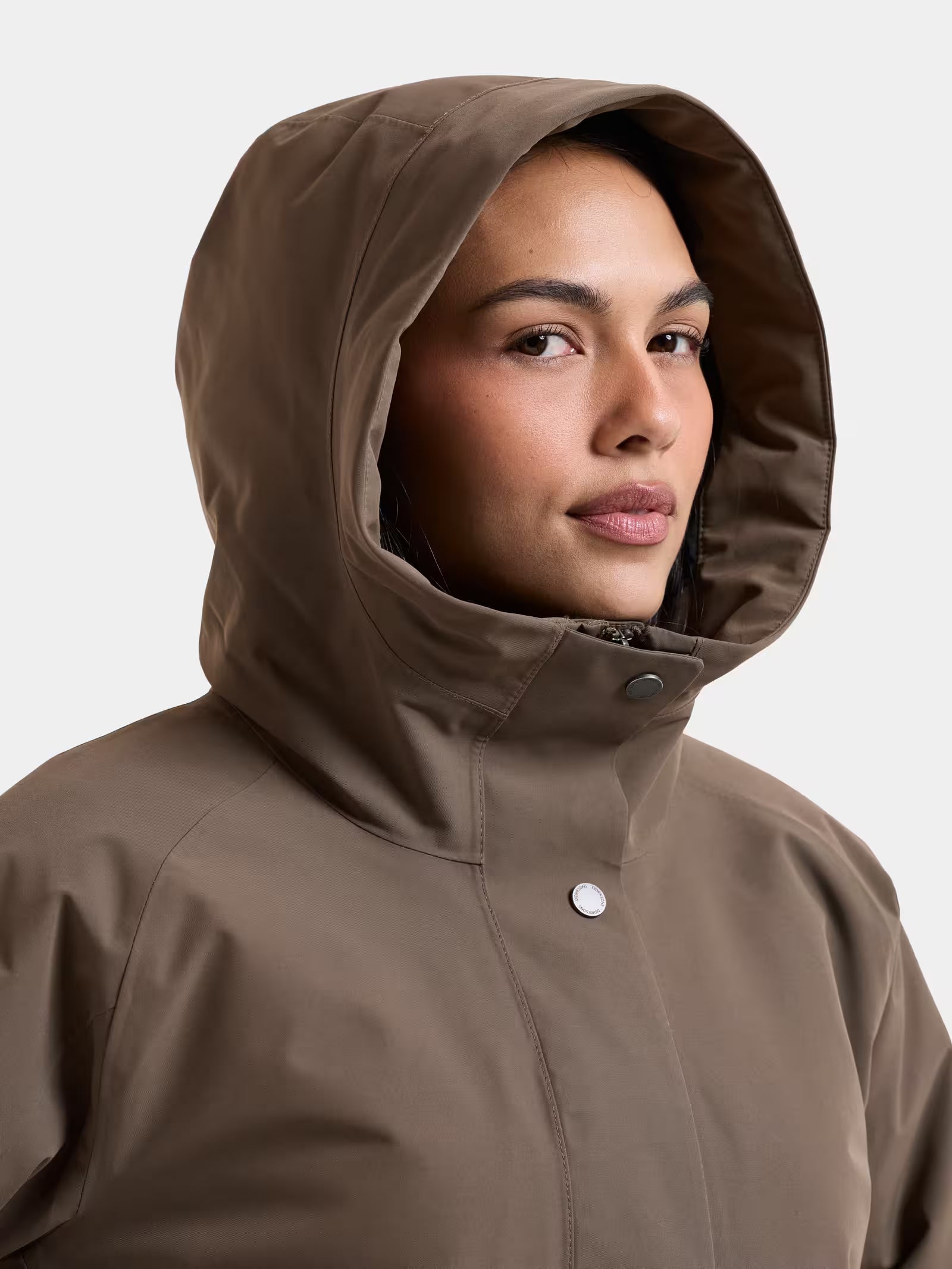 Didriksons naisten parkatakki Alana Parka, harmaanruskea