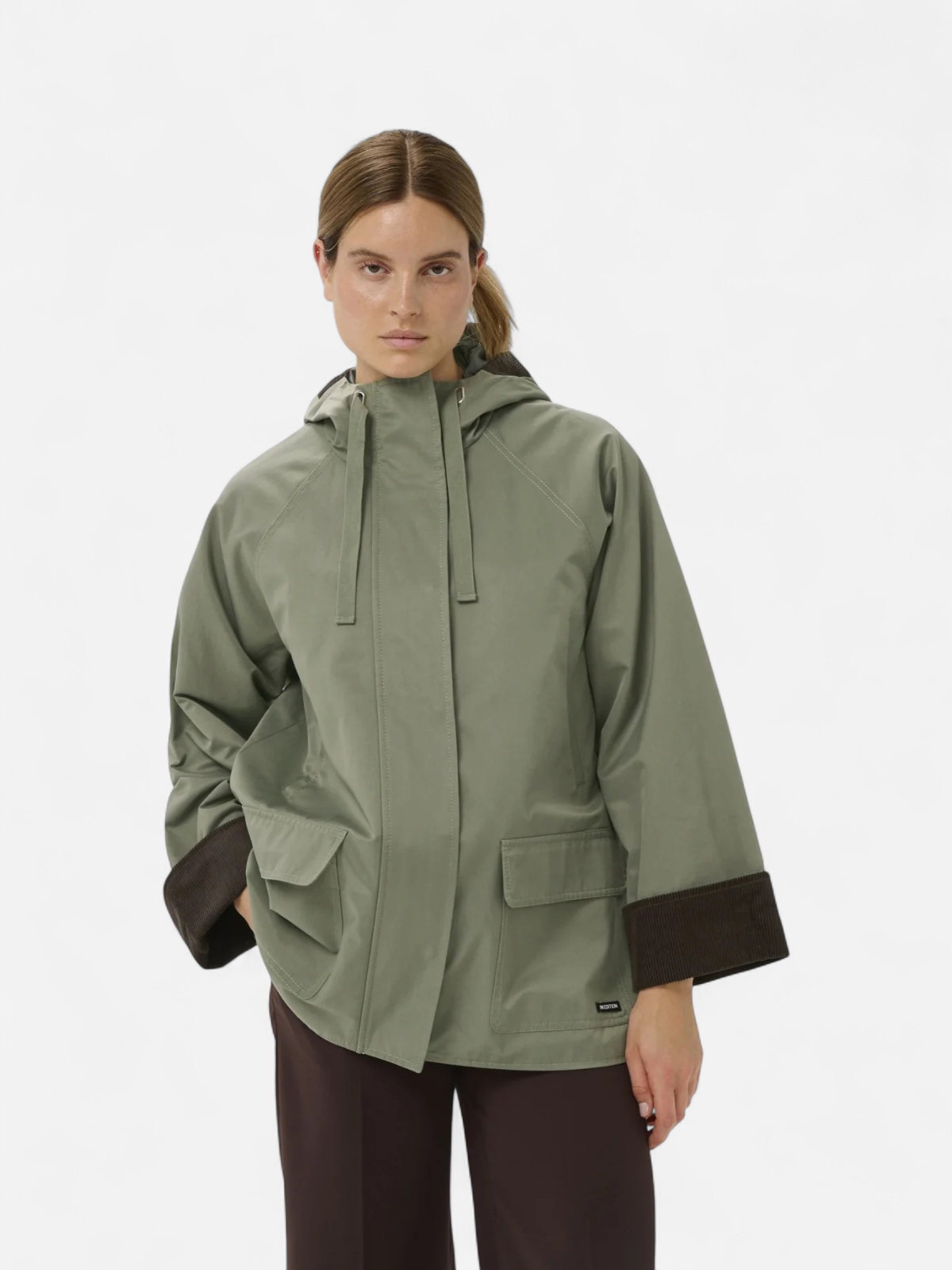 Inwear naisten takki GracelynnIW Hooded Jacket, vihreä - Kekäle.fi