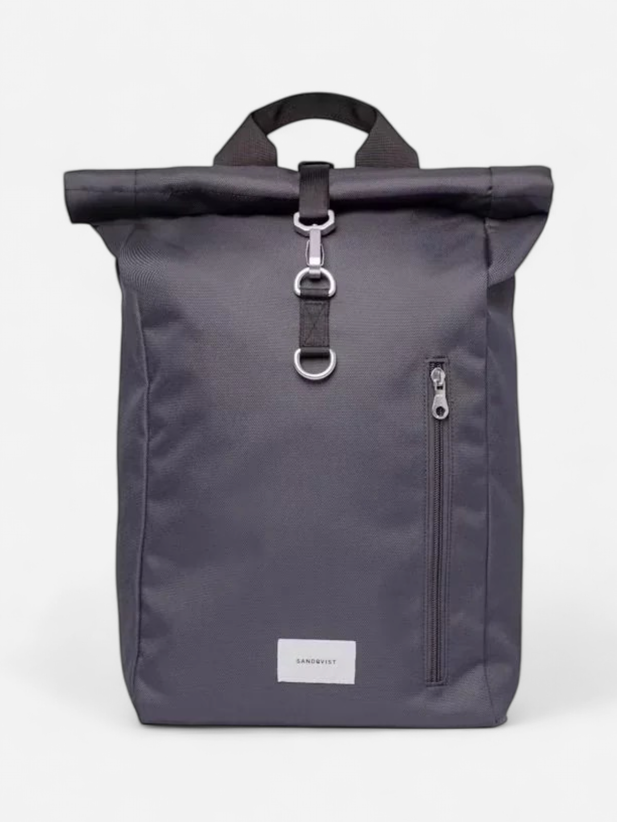 Sandqvist unisex reppu GROUND Rolltop Backpack L, tummanharmaa - Kekäle.fi