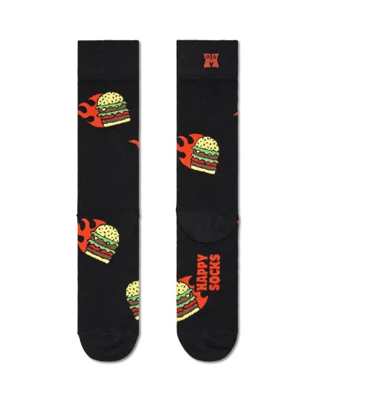 happy-socks-miesten-sukat-flaming-burger-musta-kuosi-1