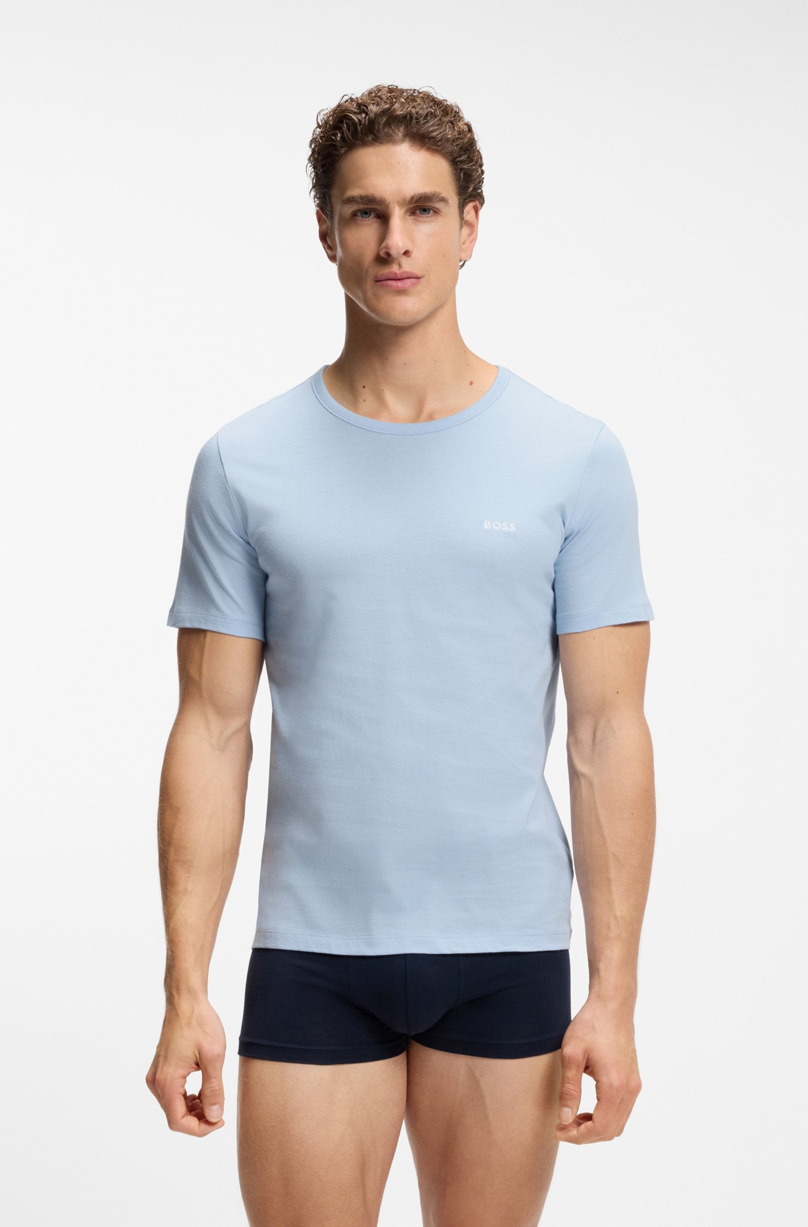 Hugo Boss miesten t-paita Tshirt RN Classic, vaaleansininen