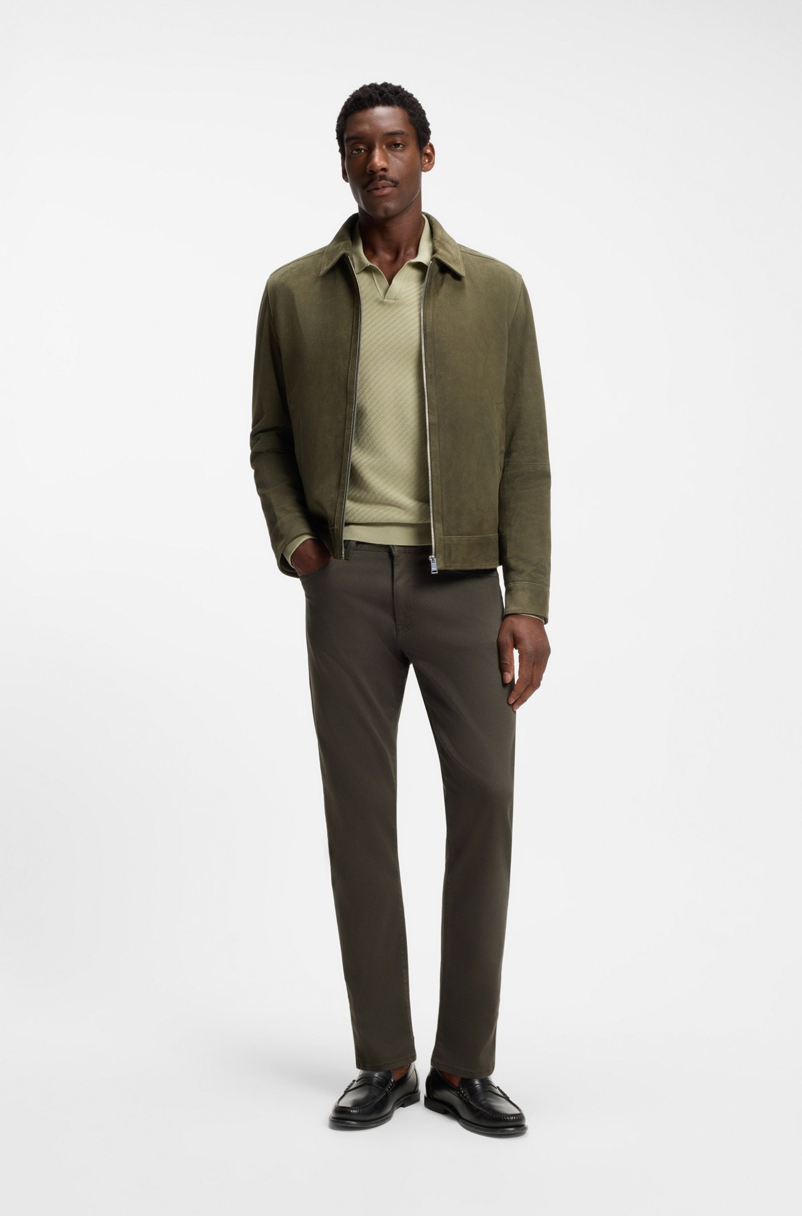 Hugo Boss miesten housut Delaware Five Pocket, Khaki