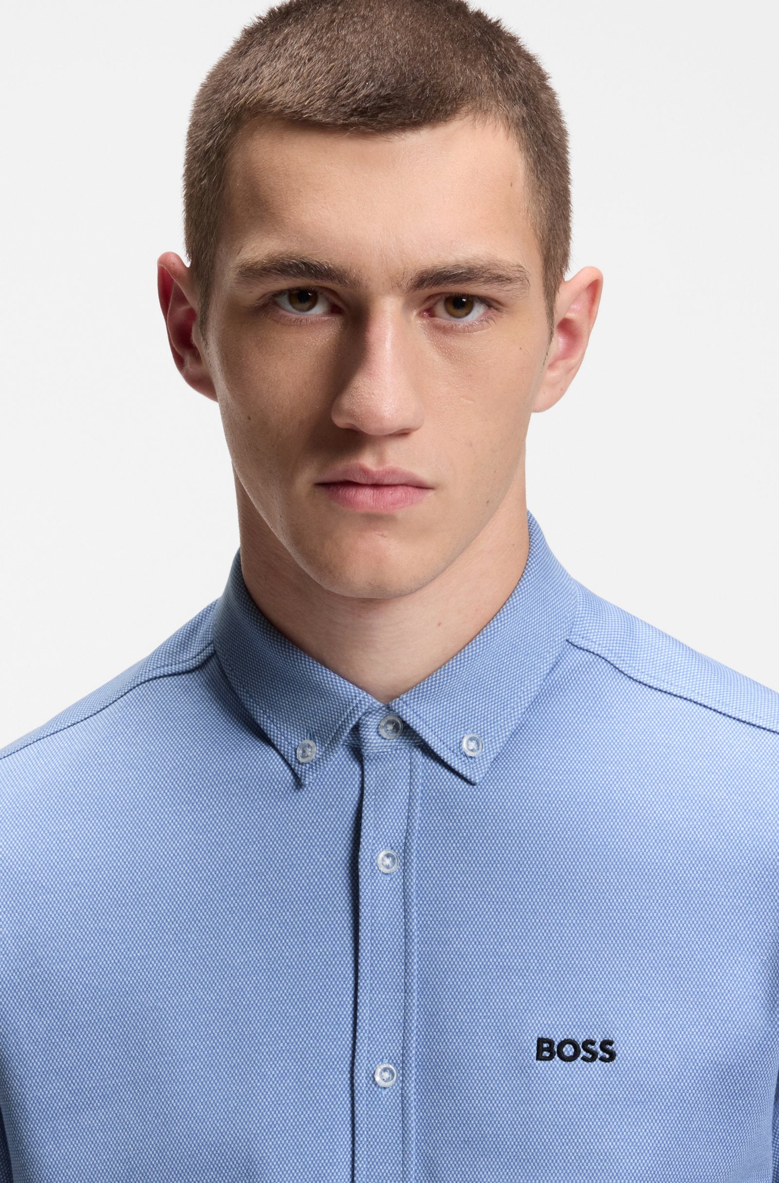Hugo Boss miesten lyhythihainen kauluspaita ST_Motion SS shirt, keskisininen
