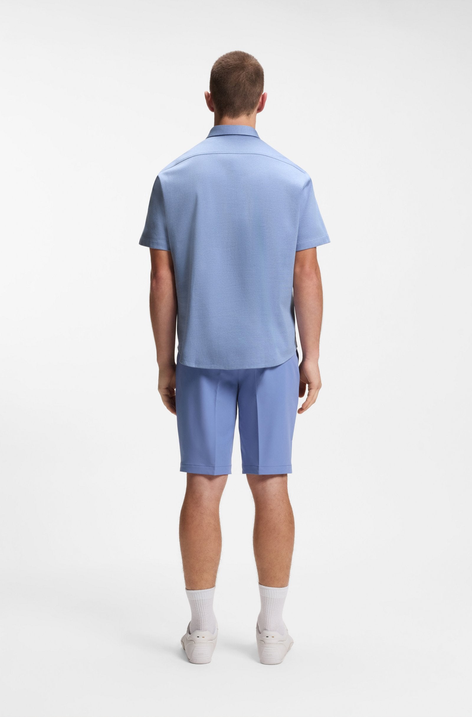 Hugo Boss miesten lyhythihainen kauluspaita ST_Motion SS shirt, keskisininen