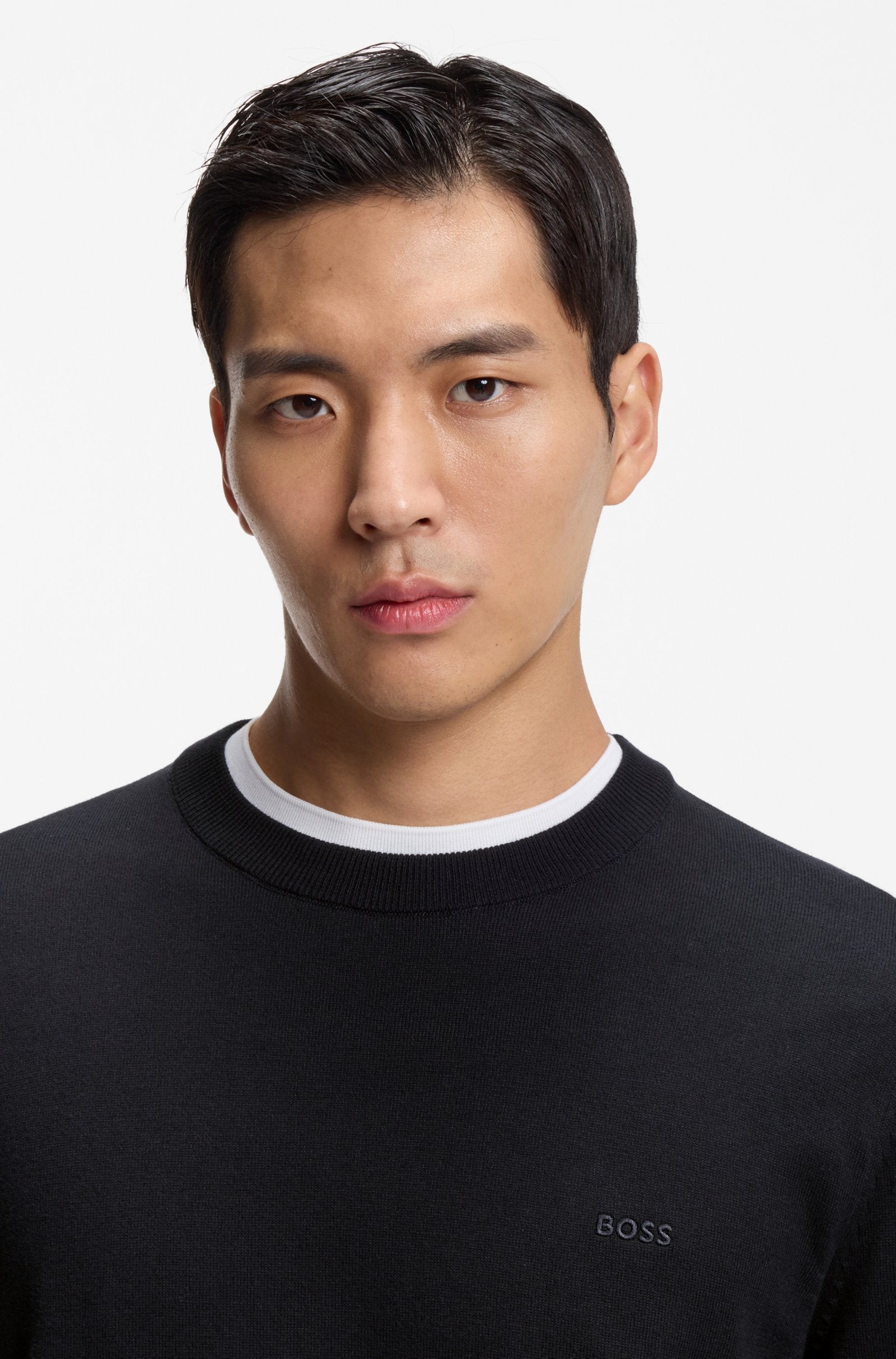 Hugo Boss miesten neulepusero Upacas-L, tummansininen