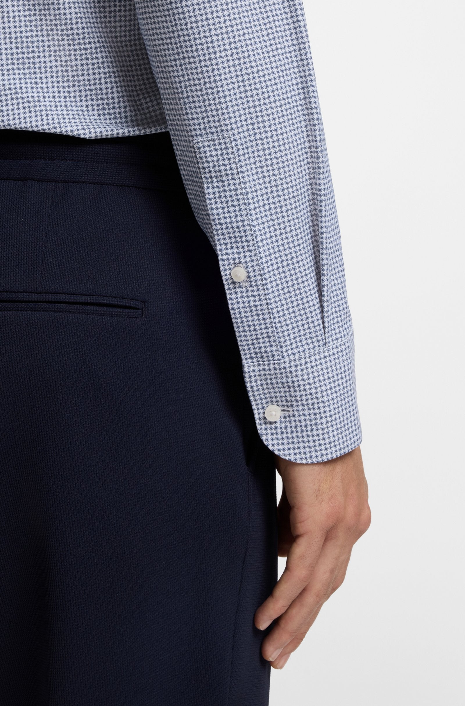 Hugo Boss miesten kauluspaita P-HANK-S-K-261 Performance Stretch, sininen