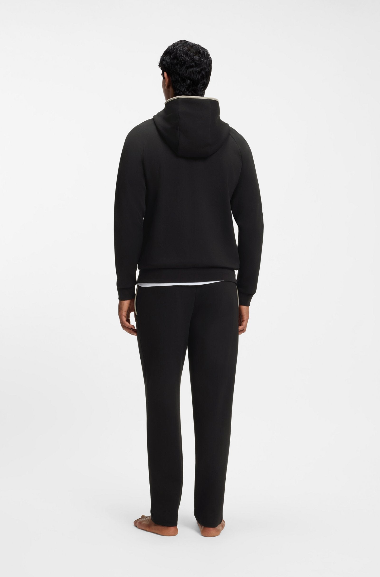 Hugo Boss miesten huppari Sense Hooded Jacket, musta