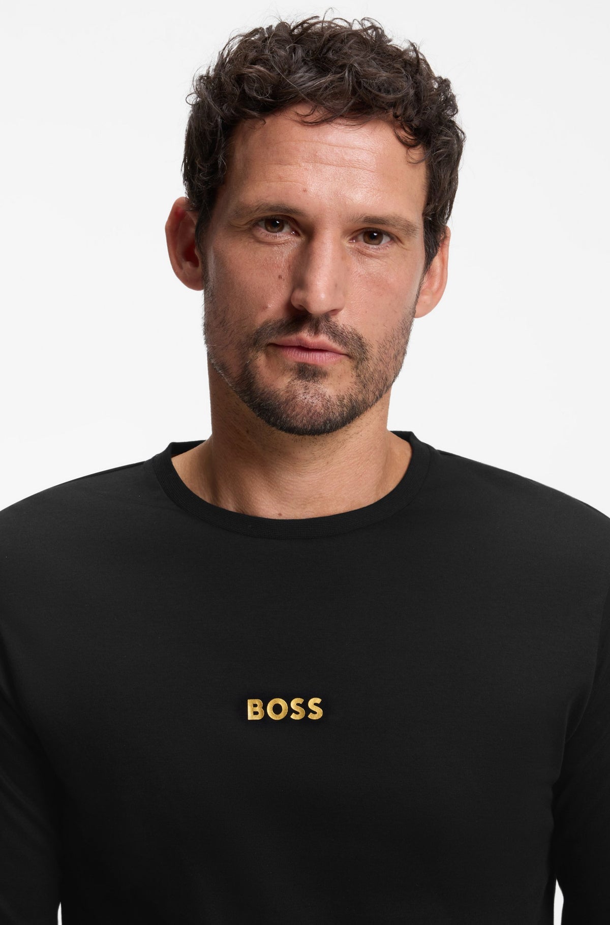 Hugo Boss miesten pyjama Xmas Long Set, musta