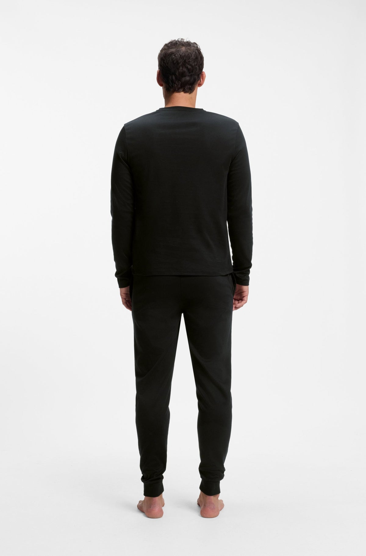 Hugo Boss miesten pyjama Xmas Long Set, musta