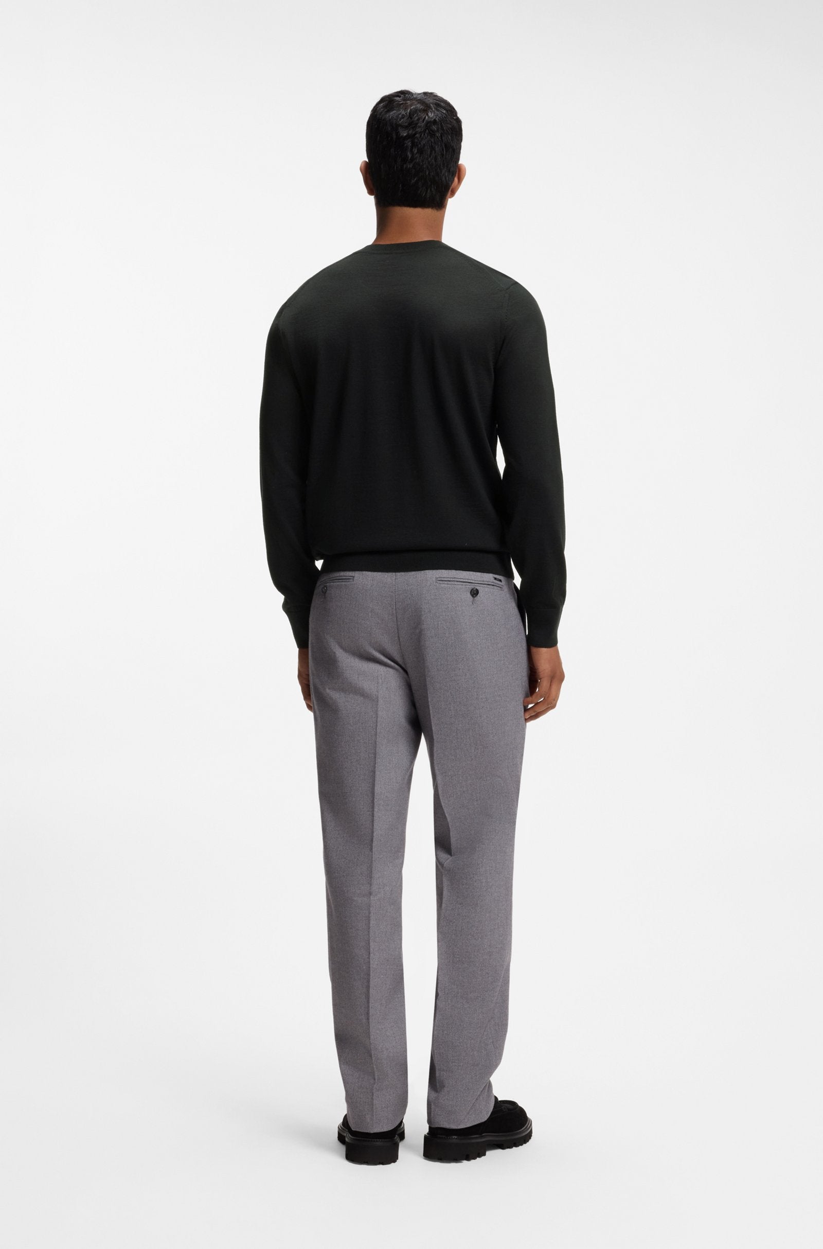Hugo Boss miesten neulepusero H-Leno-L, musta