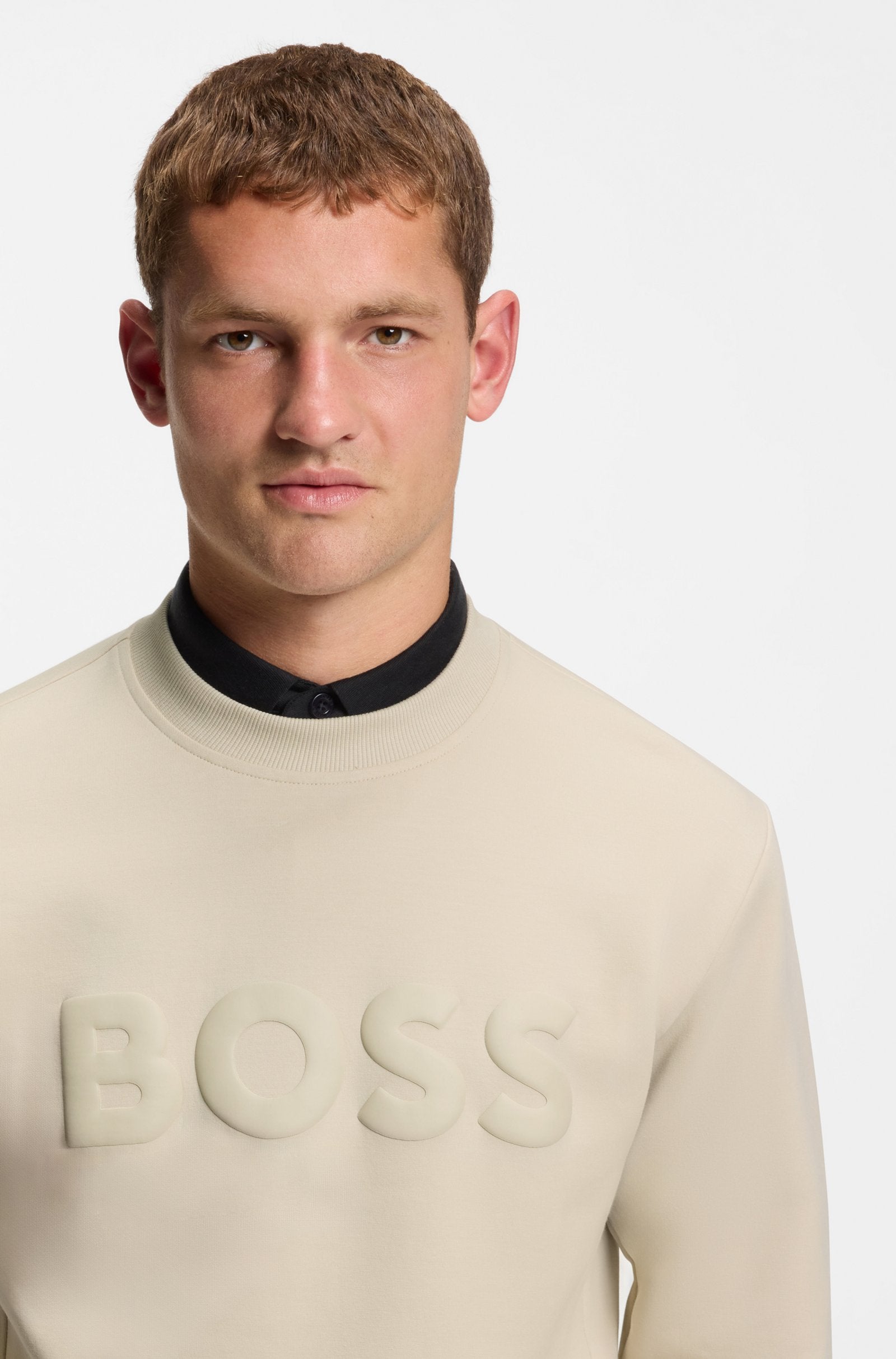 Hugo Boss miesten collegepaita Salbo Sweatshirt, hiekka