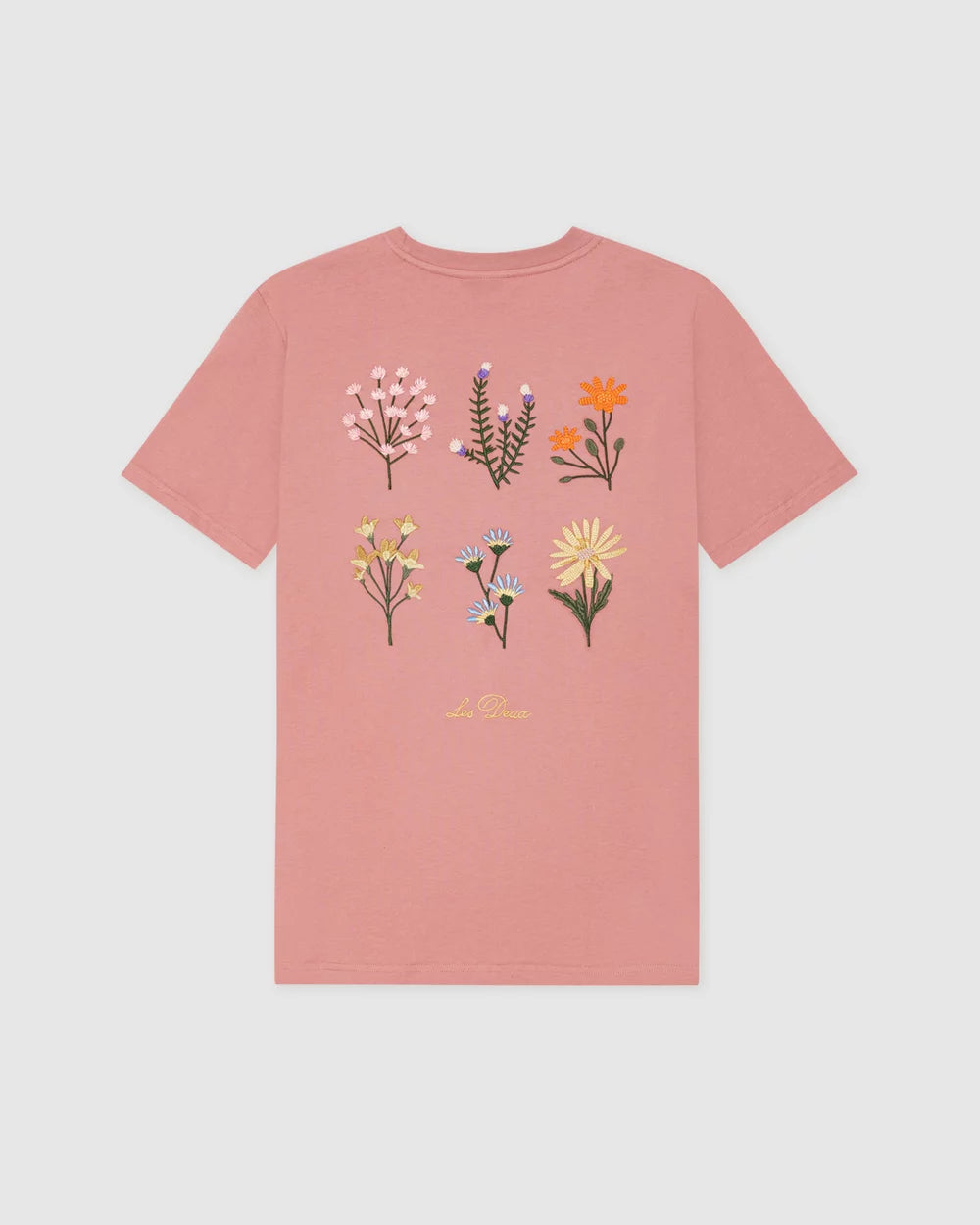 Les Deux miesten T-paita Wild Flower T-shirt, vaaleanpunainen