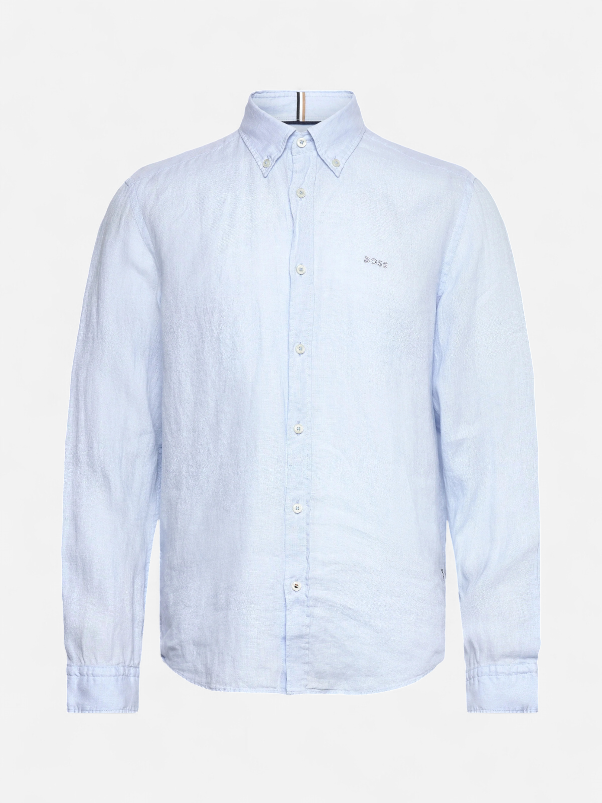 Hugo Boss miesten pellava kauluspaita, H-LIAM BD REGULAR FIT Keskisininen - Kekäle.fi